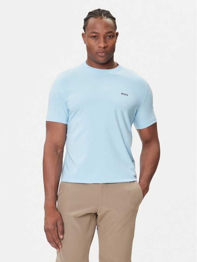 BOSS T-Shirt 50506373 Błękitny Regular Fit