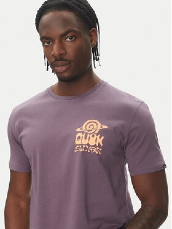 Quiksilver T-Shirt EQYZT08053 Fioletowy Regular Fit