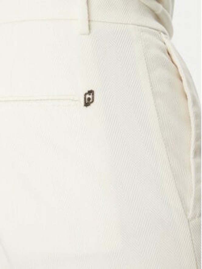 Liu Jo Spodnie materiałowe QA5240 T8587 Écru Regular Fit