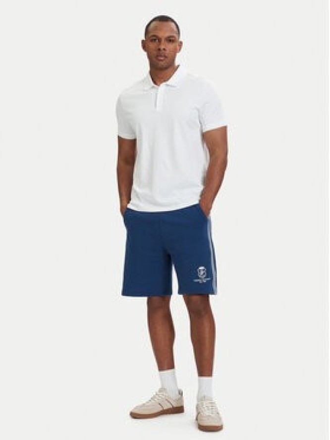 Tommy Hilfiger Szorty sportowe Crest Embroidery MW0MW42878 Niebieski Relaxed Fit