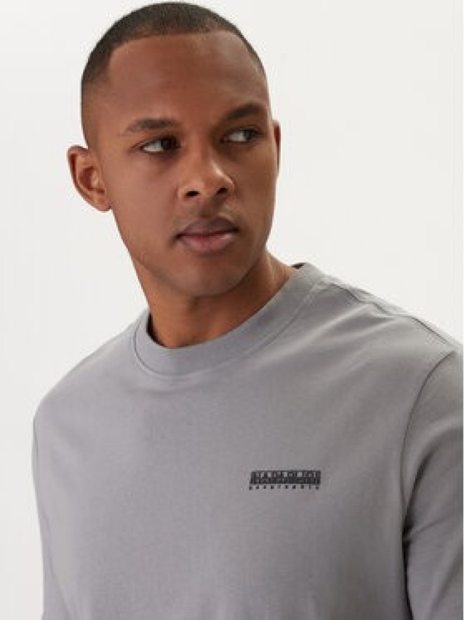 Napapijri T-Shirt Smallbox NP0A88TR Szary Regular Fit
