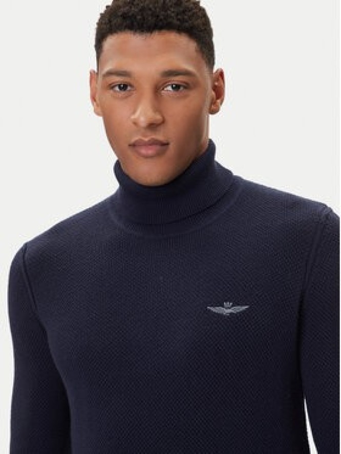 Aeronautica Militare Golf 252MA1583UL00903 Granatowy Regular Fit