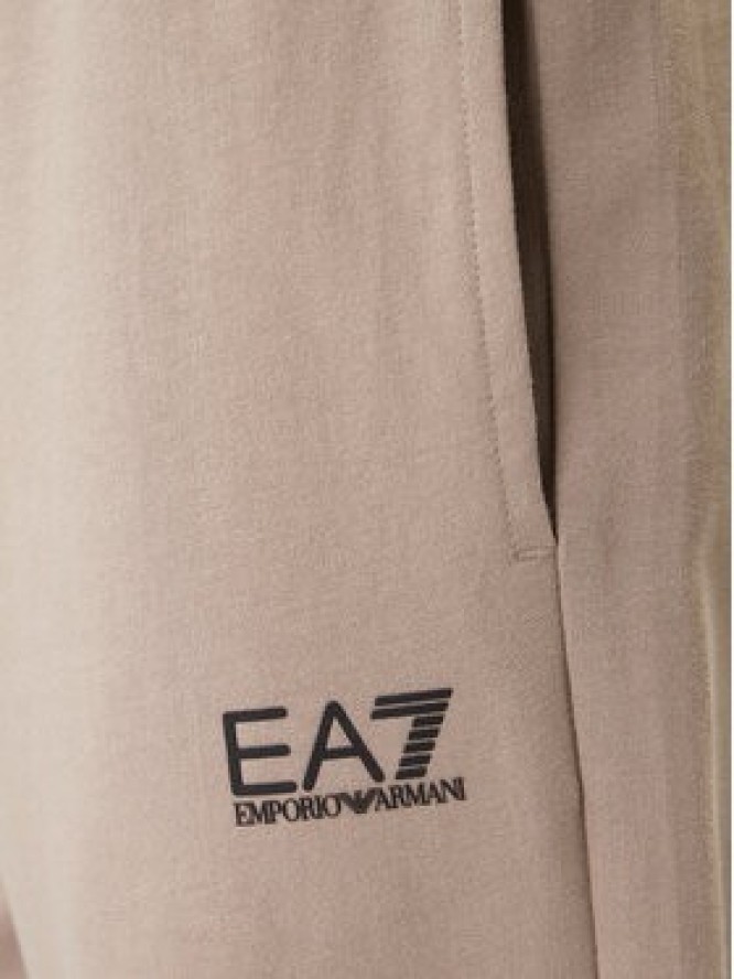 EA7 Emporio Armani Spodnie dresowe 8NPP66 PJVRZ U6167 Beżowy Regular Fit