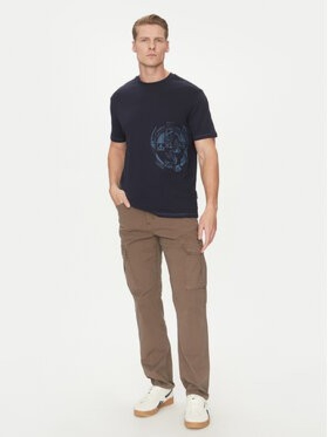 Napapijri T-Shirt S-Vanni NP0A4IEA Granatowy Regular Fit