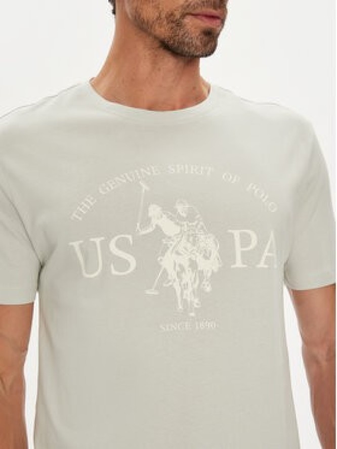 U.S. Polo Assn. T-Shirt MUP4203 Beżowy Regular Fit