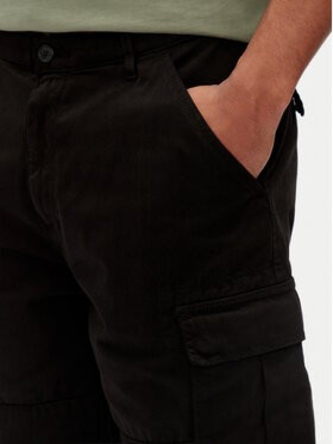 Guess Jeans Szorty materiałowe M5GD45 WGCV1 Czarny Regular Fit