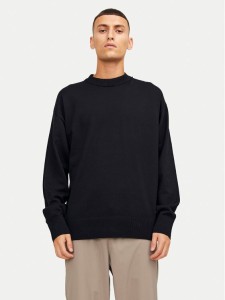 Jack & Jones Sweter Collective 12251556 Czarny Relaxed Fit
