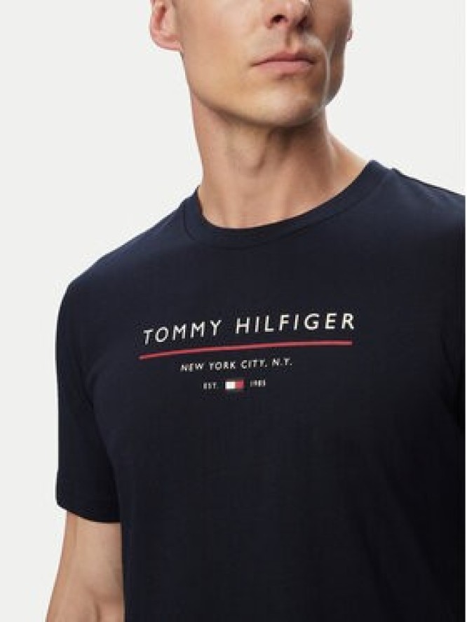 Tommy Hilfiger T-Shirt Brand Love MW0MW44359 Granatowy Regular Fit