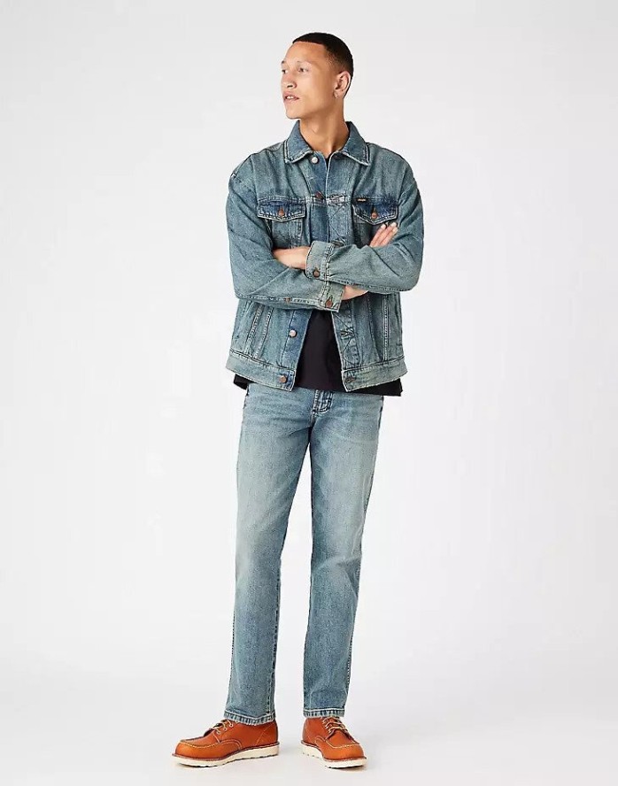 WRANGLER ANTI FIT JACKET MĘSKA KURTKA JEANSOWA GRASS ROOTS W459Y131C 112146060