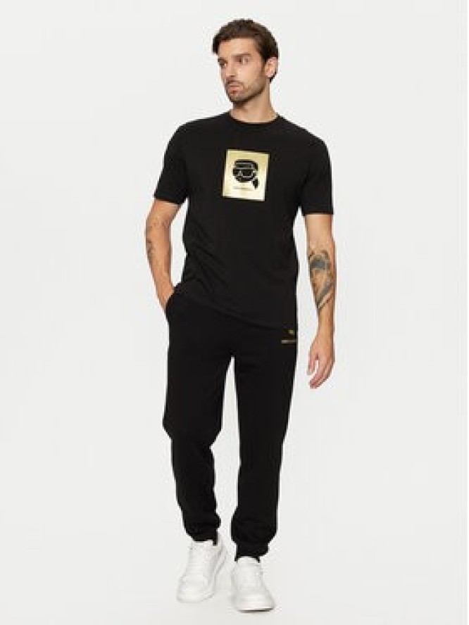 KARL LAGERFELD T-Shirt 755460 551235 Czarny Regular Fit