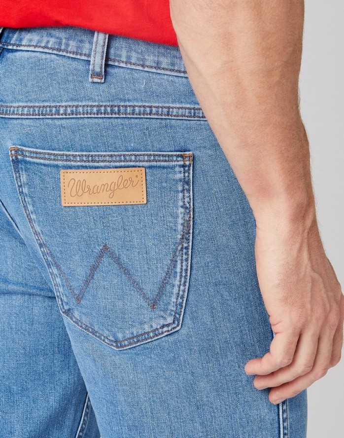 WRANGLER GREENSBORO MĘSKIE SPODNIE JEANSOWE MID TERM W15QHR18Y 112145829