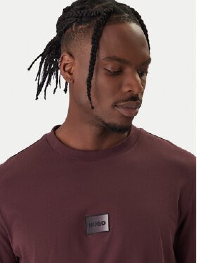 HUGO T-Shirt Danotie 50553124 Brązowy Regular Fit
