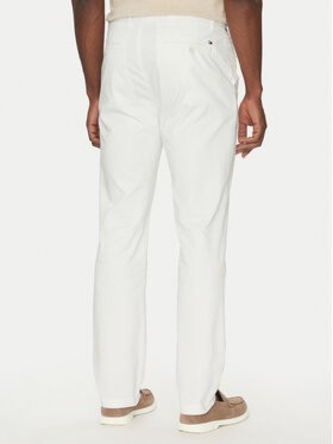 Tommy Hilfiger Chinosy Denton MW0MW37873 Biały Slim Fit