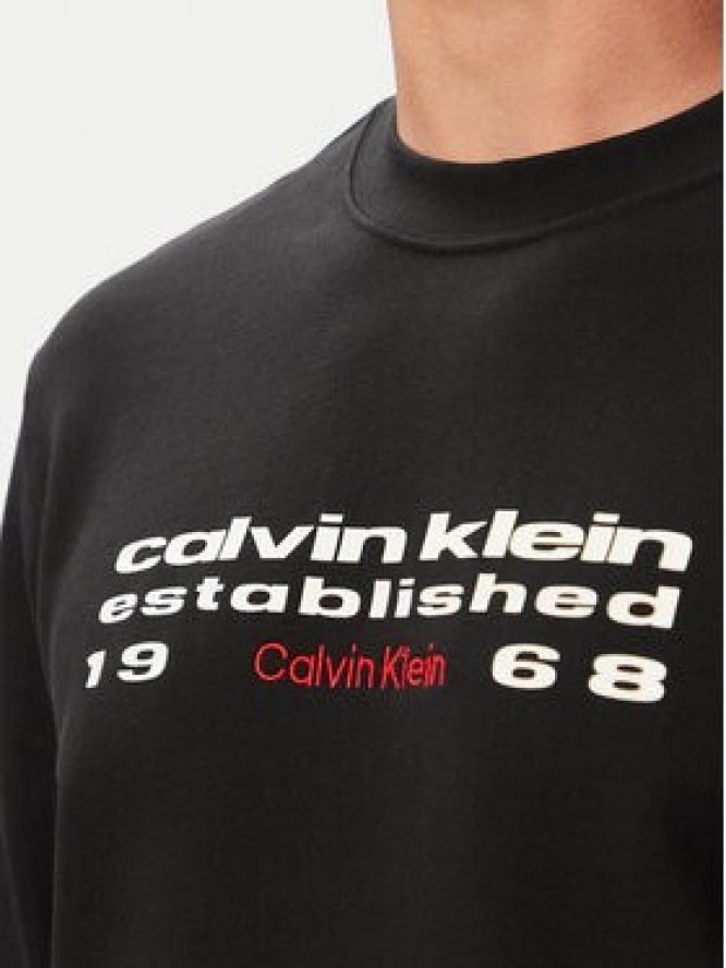 Calvin Klein Bluza LV04RG270G Czarny Regular Fit