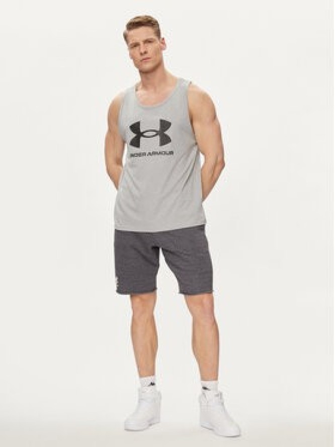 Under Armour Tank top Ua Sportstyle Logo Tank 1382883-035 Szary Loose Fit