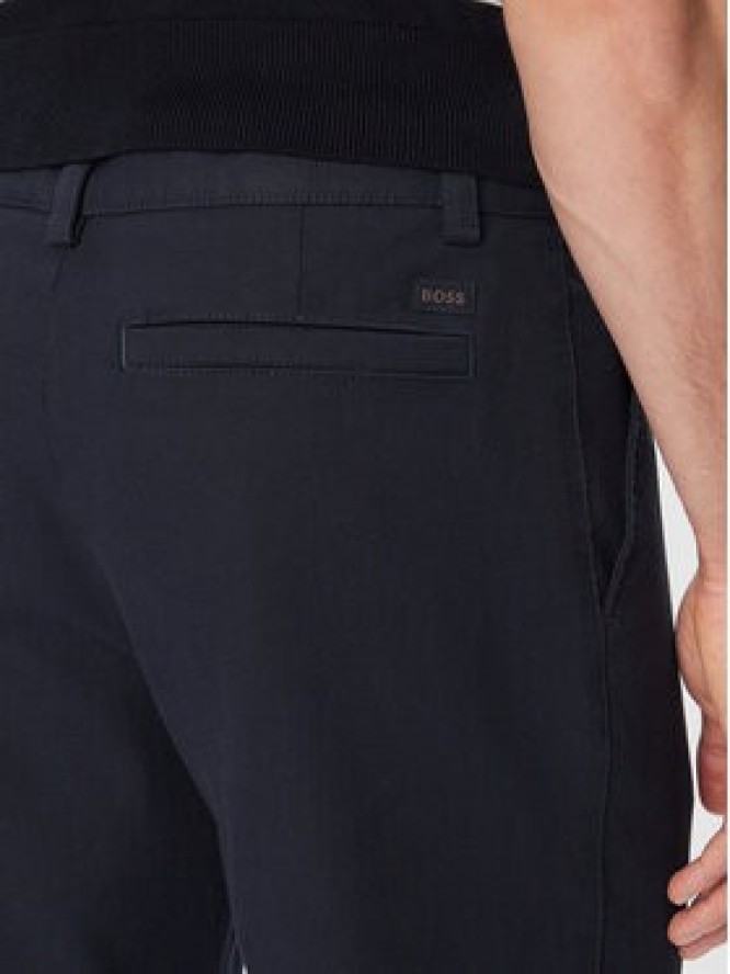 BOSS Chinosy 50559158 Granatowy Tapered Fit