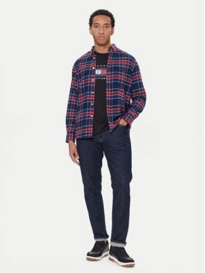 Tommy Hilfiger Koszula Hero MW0MW40473 Granatowy Regular Fit