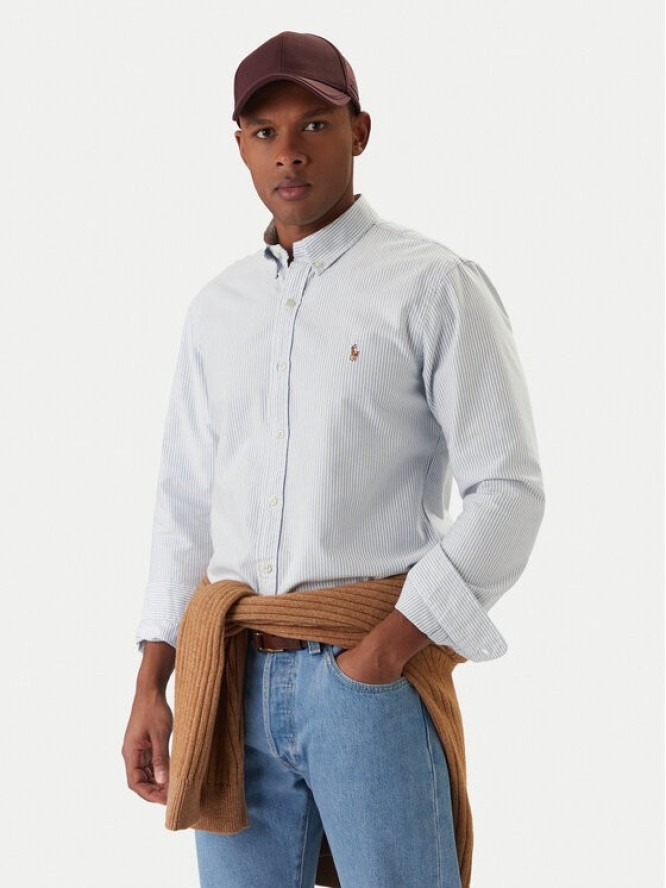 Polo Ralph Lauren Koszula Core Replen 710549084 Niebieski Slim Fit