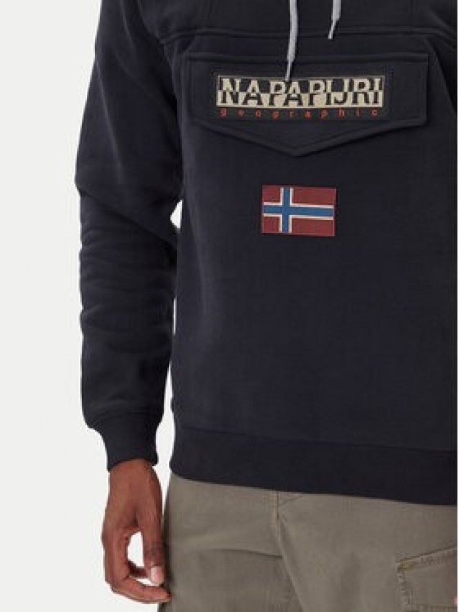 Napapijri Bluza Burgee Wint 4 NP0A892T Czarny Regular Fit