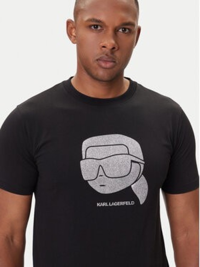 KARL LAGERFELD T-Shirt 755066 554242 Czarny Regular Fit
