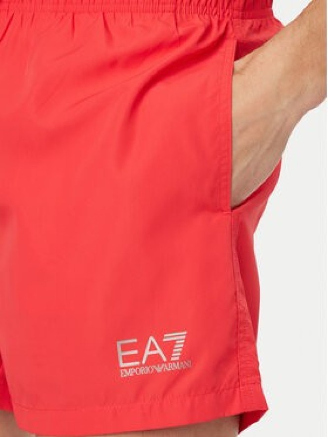 EA7 Emporio Armani Szorty kąpielowe 7M001677 AF13019 M4093 Czerwony Regular Fit