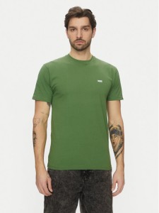 Vans T-Shirt Left Chest Logo VN0A3CZE Zielony Classic Fit