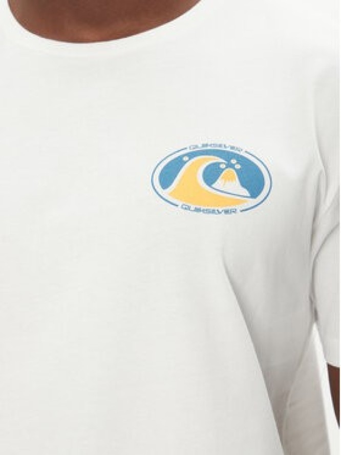 Quiksilver T-Shirt Ev Flower Chaos Ss EQYZT08050 Biały Regular Fit