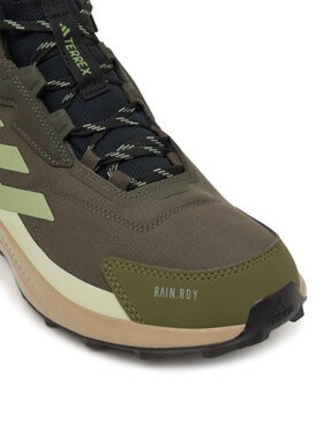 adidas Trekkingi Terrex Anylander Mid Rain.Rdy Hiking Shoes JR6594 Brązowy