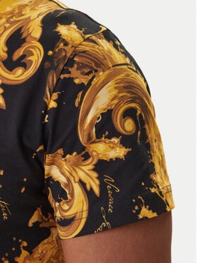 Versace Jeans Couture T-Shirt 80GAH6S0 JS543 Czarny Regular Fit