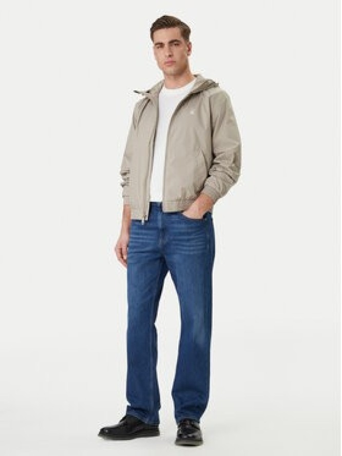 Calvin Klein Jeans Wiatrówka Harrington LV04RF521G Beżowy Regular Fit