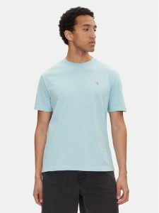 Calvin Klein Jeans T-Shirt Painted J30J327523 Błękitny Regular Fit