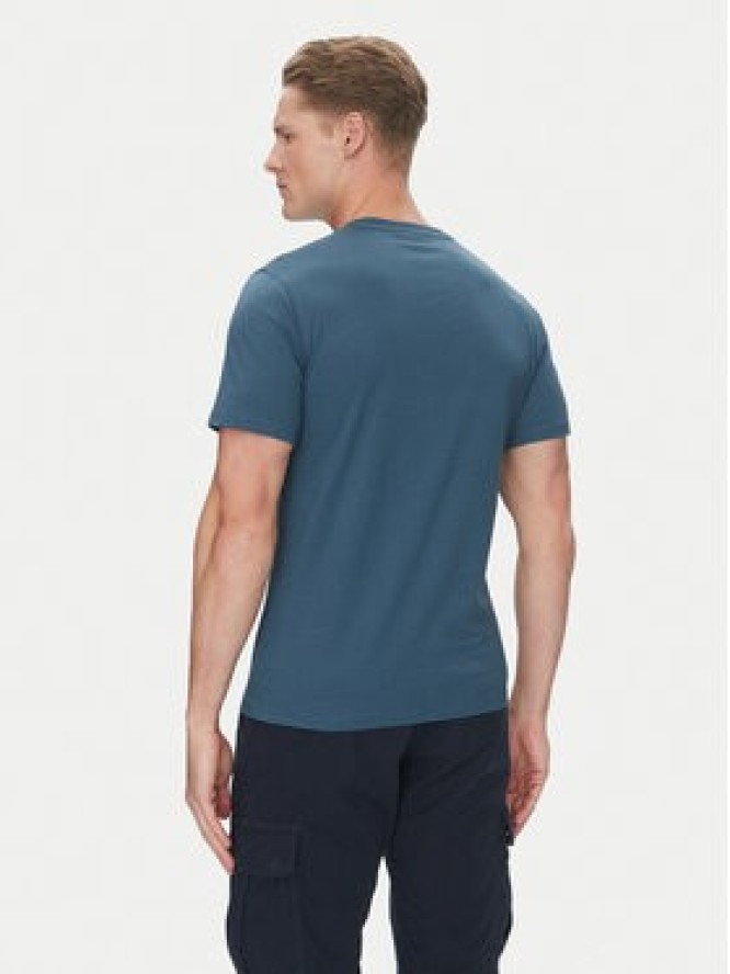 Barbour T-Shirt Devon MTS1391BU18 Granatowy Regular Fit