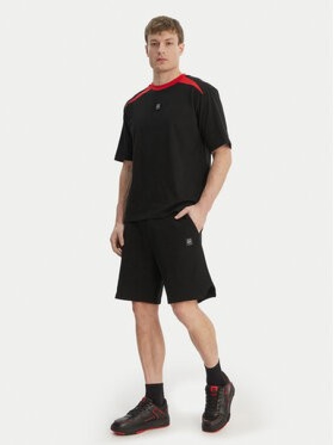 HUGO Szorty materiałowe Despen_RB 50559712 Czarny Relaxed Fit