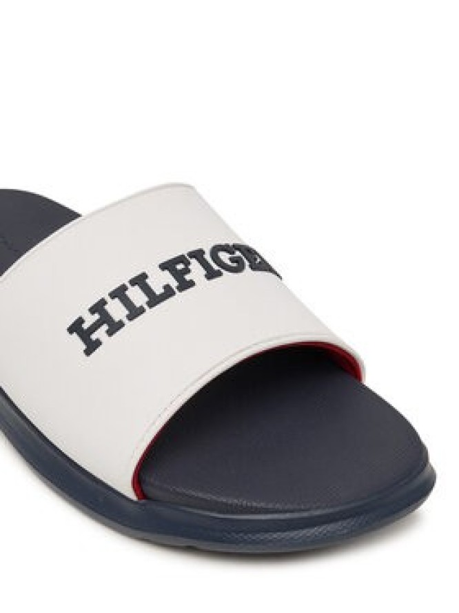 Tommy Hilfiger Klapki Dual Density Hilfiger Pool Slide FM0FM05797 Biały