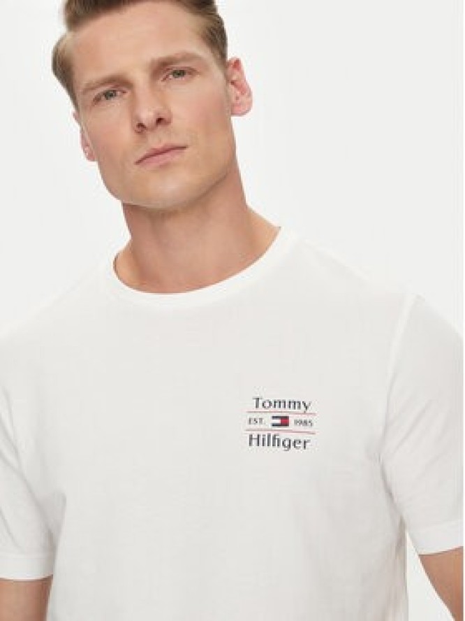 Tommy Hilfiger T-Shirt Stack MW0MW38622 Biały Regular Fit
