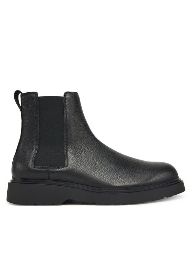 Calvin Klein Sztyblety Combat Ess Chelsea Boot Lth YM0YM01374 Czarny