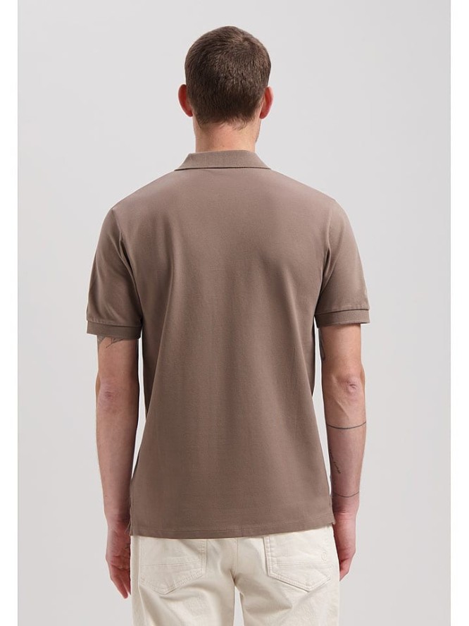 DSTREZZED Koszulka polo w kolorze jasnobrązowym rozmiar: L