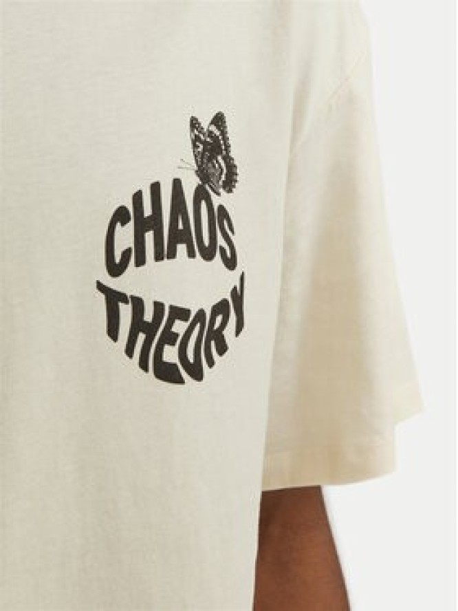 Jack & Jones T-Shirt Jorfrutti 12256926 Écru Wide Fit