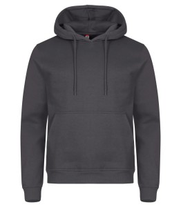 clique Bluza z kapturem Miami z bawełny i poliestru z recyklingu – Metal Grey