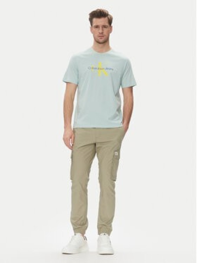 Calvin Klein Jeans Joggery J30J327614 Zielony Slim Fit