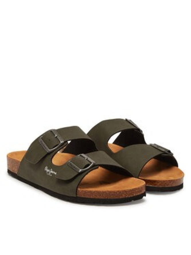 Pepe Jeans Klapki PMS90110 Khaki