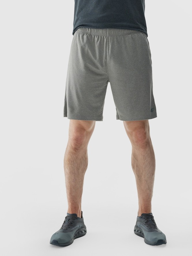 4F Spodenki treningowe regular szybkoschnące męskie - szare S