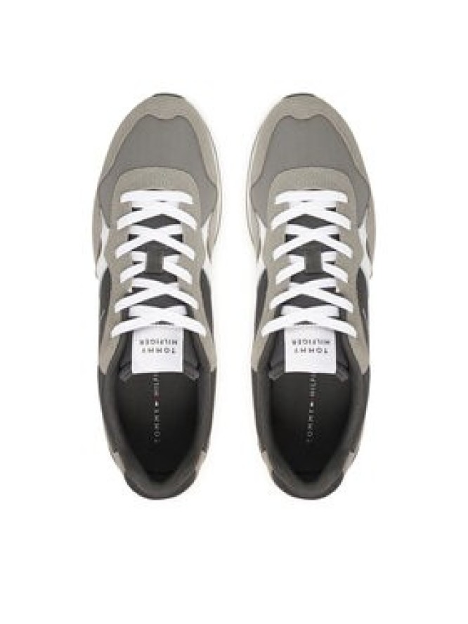 Tommy Hilfiger Sneakersy Runner Icon Mix FM0FM05679 Szary