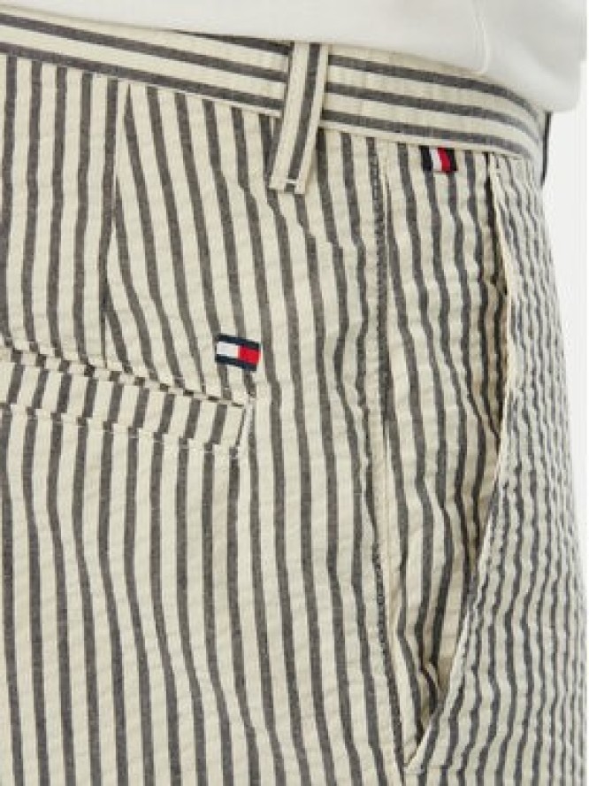 Tommy Hilfiger Szorty materiałowe Dover Seersucker MW0MW42359 Beżowy jasny Slim Fit