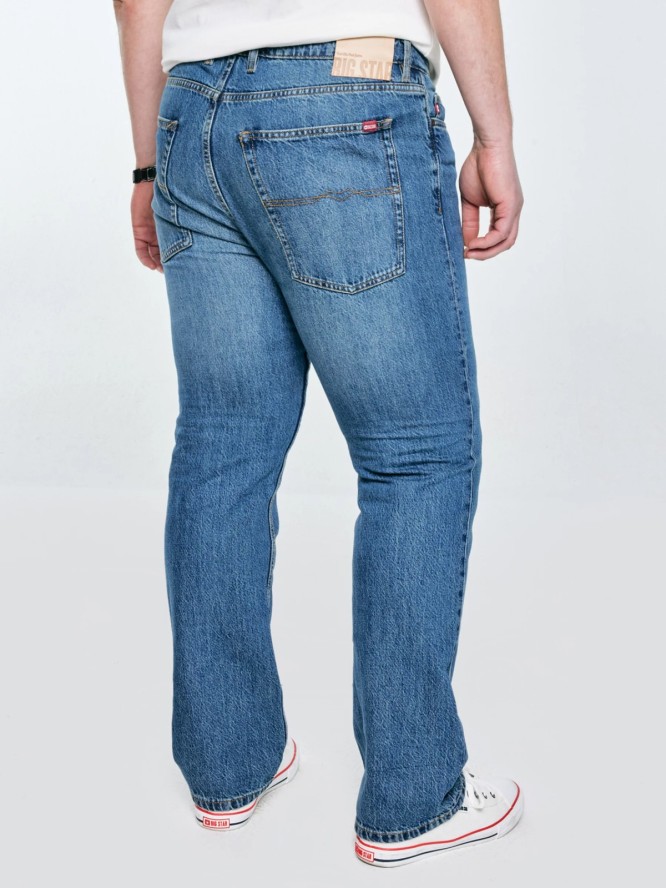 Jeansy męskie z prostą nogawką niebieskie Colt 334