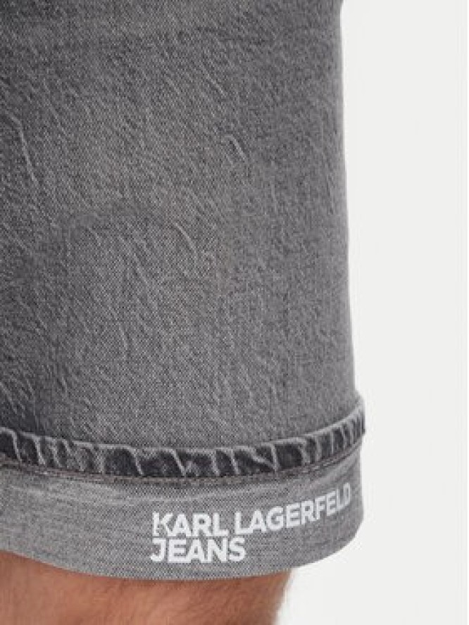 Karl Lagerfeld Jeans Szorty jeansowe A2M10082 Szary Slim Fit