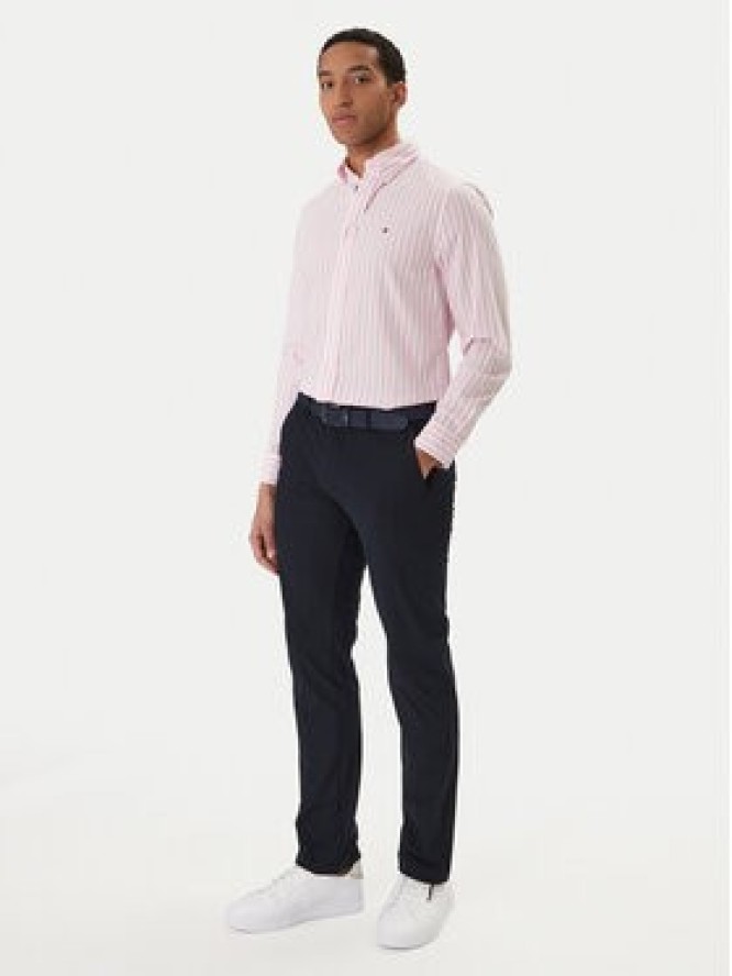 Tommy Hilfiger Chinosy Denton MW0MW43408 Granatowy Slim Fit