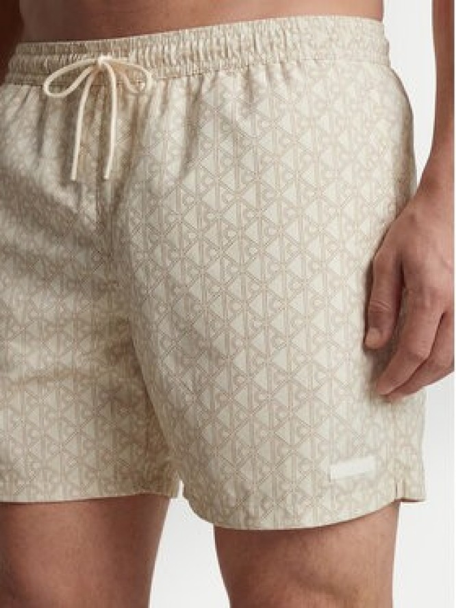 Calvin Klein Swimwear Szorty kąpielowe LV00N61027 Écru