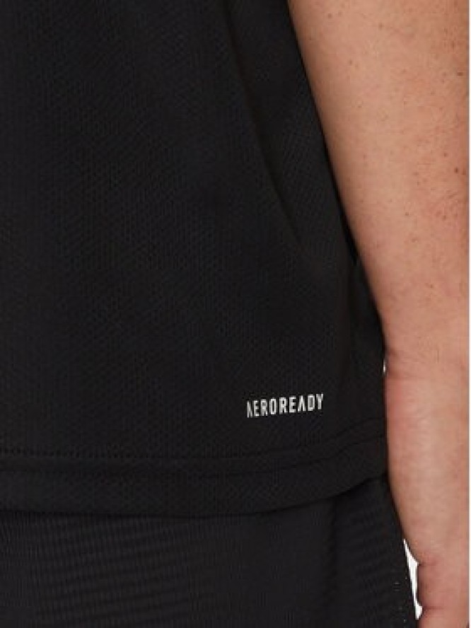 adidas Koszulka techniczna Train Essentials 3-Stripes IB8150 Czarny Regular Fit