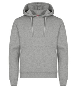 clique Bluza z kapturem Miami z bawełny i poliestru z recyklingu – Grey Mélange